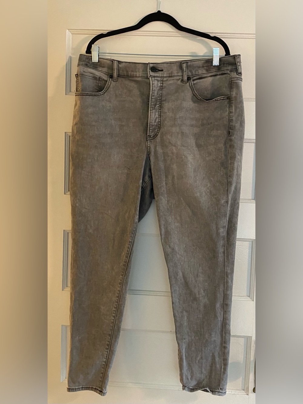 Express Gray Skinny High Rise Jeans